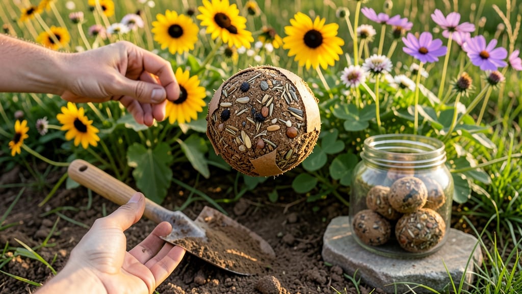 Paper Seed Bombs: Zero-Waste Wildflower Lawn in 30 Minutes
