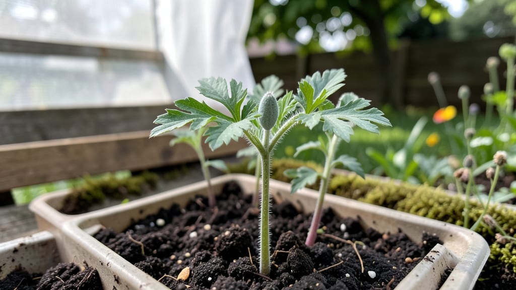Breadseed Poppy Seedlings: Twist-Resistant Pods for Effortless Seed Saving