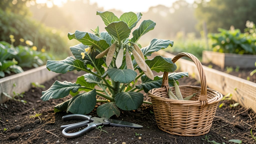 Collard Greens Seed Pods: Stress-Free Harvesting for Viable Seeds Next Year