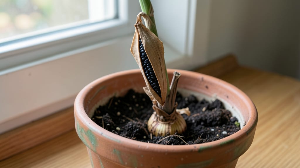 Amaryllis Seed Pods: Cold-Stratified Germination in 45 Days