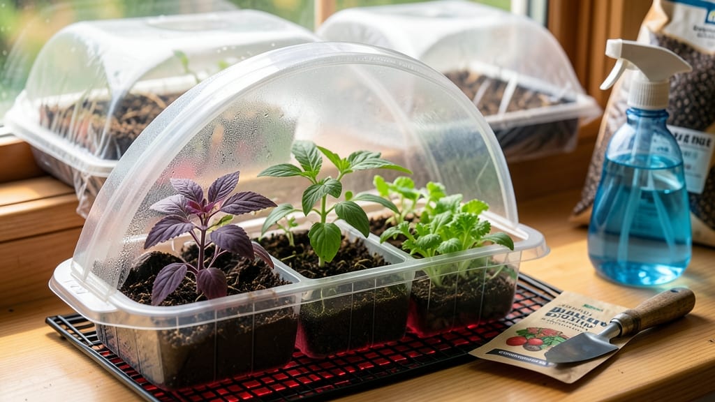 Plastic Seed Starting Trays: Lightweight Loam for Fast Germination