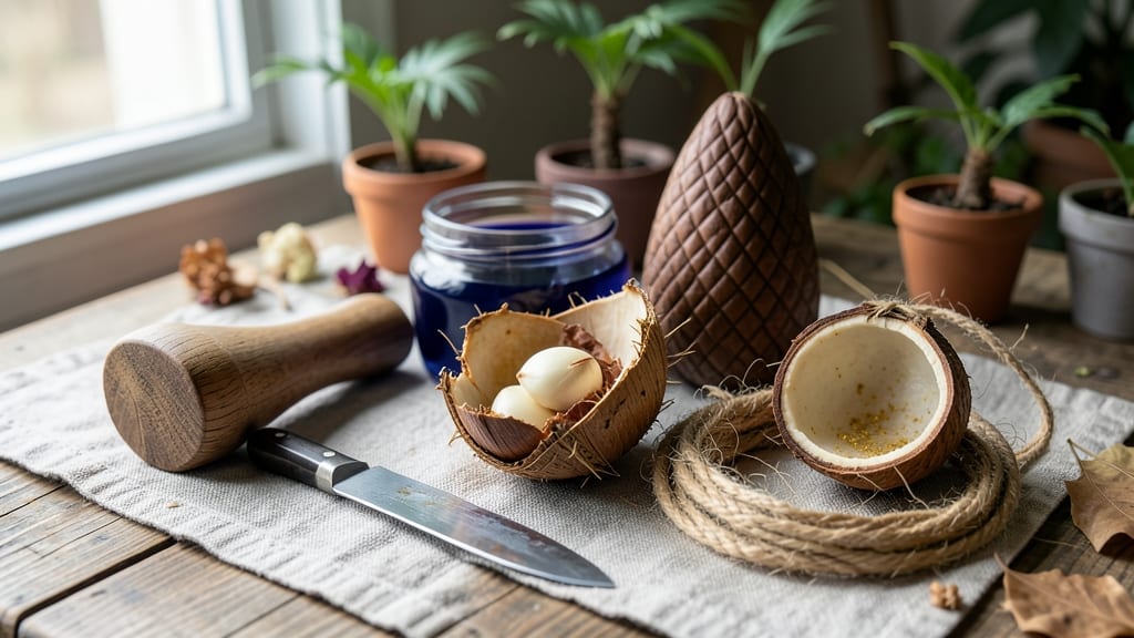 Palm Seed Pod Art: Eco-Friendly Garden Sculptures That Grow With Time